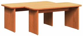 Dohányzóasztal 2 pcs Viaszbarna 100 x 69 x 35.5 cm