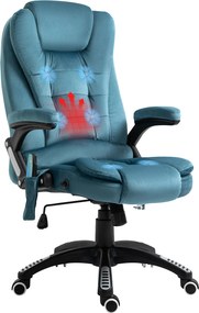 Vinsetto Irodai Szék Vibrációs Masszázzsal, Ergonomikus Íróasztali Szék Fűtéssel, Dőlésszög-szabályozással, Magasságállítható Vezetői Szék Távirányító