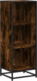 vidaXL füstös tölgy színű szerelt fa könyvszekrény 40x35x107,5 cm