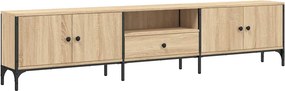 vidaXL sonoma tölgy színű szerelt fa TV-szekrény fiókkal 200x25x44 cm