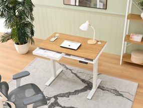 PC asztal Osto 100 (fehér tölgy + fekete). 1109812