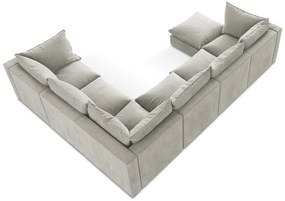 Világosszürke sarokkanapé (jobb oldali-U alakú) Manao – Makamii