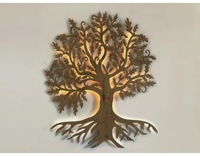 Li-Go 5739/DUB2 - LED fényerőszabályozható fali dekoráció LED/10W/230V 68x80 cm tölgy