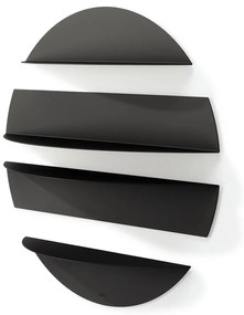 Fekete fém polc készlet 4 db-os 76 cm Solis – Umbra