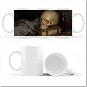 Fényképes bögre Koponya Varázspisztoly