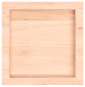 kezeletlen tömör tölgyfa fali polc 40x40x(2-4) cm