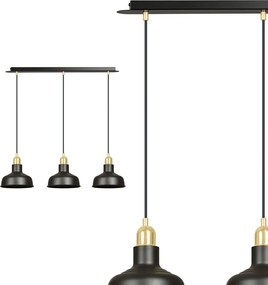 Emibig loft skandináv függeszték ibor fekete emi1042/3