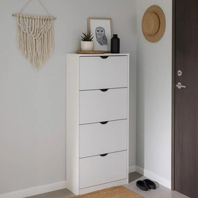 AVENBERG SLIM FLIP 4 Cipőtartó - fehér