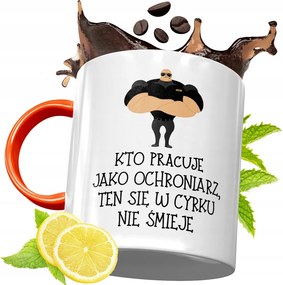 Narancssárga Bögre Biztonsági Őrnek Ajándék fényképes nyomtatással