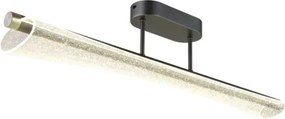 Globo 68256D Mennyezeti lámpa, fém antracit/nikkel , átlátszó akril légbuborékokkal, több fokozat fali kapcsolóval, színrögzítés, memória, HxSzxM: 810x120x190mm, tartozék: LED 28W 230V, 3220lm forrás, 1260lm kimenet, CCT 2700/4000/6000K