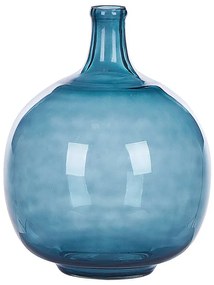 Üveg Dekor váza 31 Kék CHAPPATHI Beliani