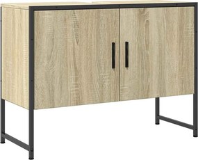 vidaXL sonoma tölgy szerelt fa fürdőszobai mosdószekrény 80x33x60 cm