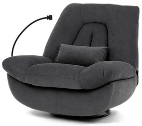 Elektromos vezérlésű szürke szövet dönthető fotel. TV-7089 GREY2