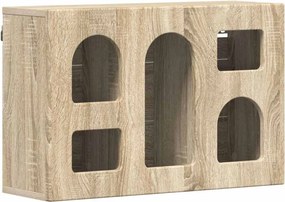 vidaXL Függő szekrény polcokkal Sonoma tölgy 60 x 20 x 40 cm Faanyag
