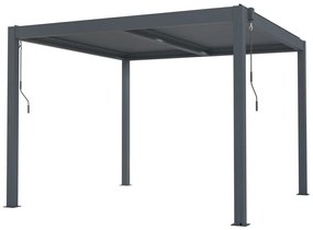 Bioklimatikus pergola G21 Austin 3x3 m, antracit alumínium - sérült csomagolás