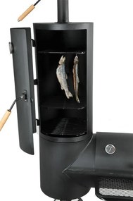 LOKOMOTIVA AVENBERG BBQ MASTER Kerti grill füstölővel