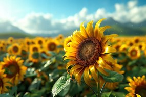 Canvas Vászonkép Természet Napraforgó Virág Nap 60x40