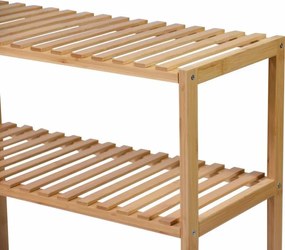 Bambusz polc 3 polc 60 x 26 x 66 cm