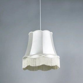 4 db-os szett retro lógólámpa krém 45 cm - Granny