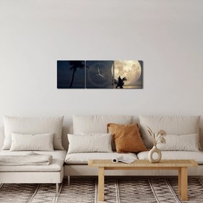 Kép - Strand telihold alatt (órával) (90x30 cm)