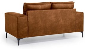 Konyakbarna bőrutánzat kanapé 164 cm Copenhagen – Scandic