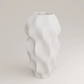 Váza 40 cm Plissan G fehér Holaria
