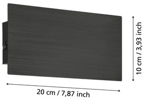 Eglo 901197 - LED Fali lámpa TALAMELLO LED/6W/230V 3000K fekete