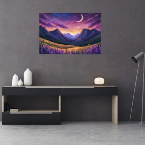 Kép - Lila táj (90x60 cm)