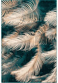 Petróleumkék gyapjú szőnyeg 160x240 cm Areca – Agnella