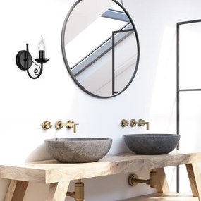 Fali lámpa DONATO 1xE14/40W/230V fekete