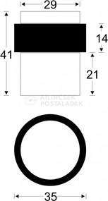 Ajtóütköző rozsdamentes NOW