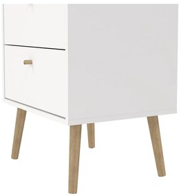 Fehér magas komód 50x120 cm Bodo – Tvilum