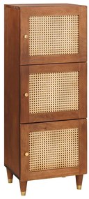 Magas szekrény Barna 40 x 33.5 x 110 cm Kanna és tömör mango fa