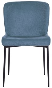 Kék kárpitozott szék kétdarabos szettben ADA Beliani