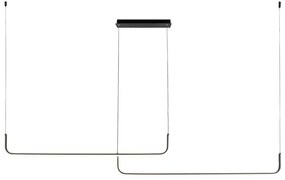 ZUMA LINE 2023199-BK RIKE Modern Led Függesztett Lámpa Fekete LED IP20
