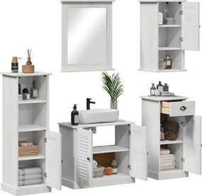 Fürdőszoba bútor szett VIGO 5 pcs Antik fehér Tömör fenyőfa