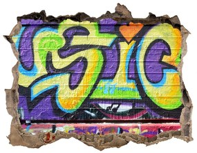 Lyuk 3d fali matrica Graffiti a falon nd-k-35334912