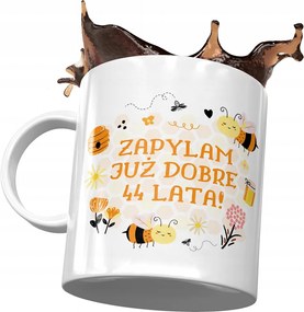 Születésnapi bögre 44 44-es 44-es Tökéletes Ajándék Nyomtatott Fotóval