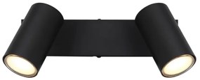 Globo 57911-2B - ROBBY 2xGU10/35W/230V fekete spotlámpa
