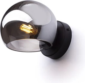 RENDL SOLARIS felületre szerelhető füstös üveg/fekete 230V LED E14 7W