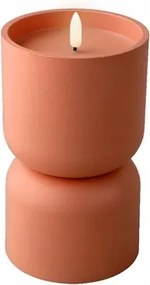 LED-es dekoratív terra gyertya 16,5 cm, strapabíró műanyag