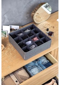 Drawer szürke fiókrendszerező 16 rekesszel - Bigso Box of Sweden