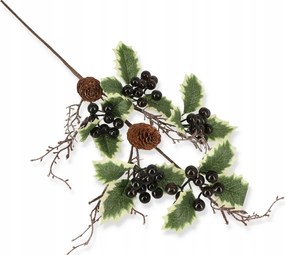 CsĂpĆs ĂĄg fekete gyĂŒmölcsökkel mestersĂ©ges karĂĄcsonyi dekorĂĄciĂł