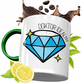 Zöld Bögre Orvosnak Ajándékba, fényképes nyomattal