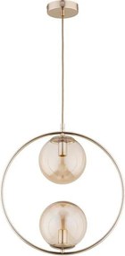 ALFA 62436 ADINO Glamour Függesztett Lámpa Borostyán, Arany E14 IP20