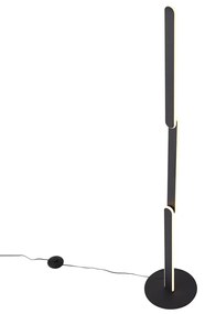 Design állólámpa fekete, LED-del, 3 fokozatban dimmelhető - Gate