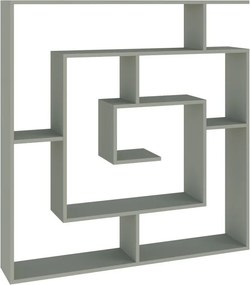 Labirent könyvespolc, hamvaszöld, 125 cm