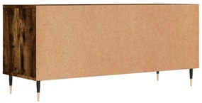füstös tölgy színű szerelt fa TV-szekrény 100x34,5x44,5 cm