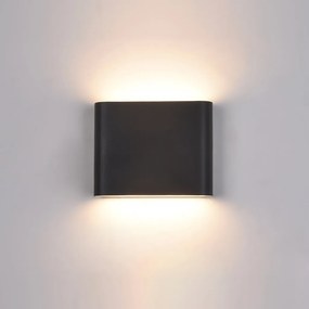 ITALUX PL-206B ROMANO Modern Kültéri Fali Lámpa Fekete LED IP54