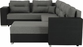 Univerzális ülőgarnitúra, sötétszürke/szürke, MERSI